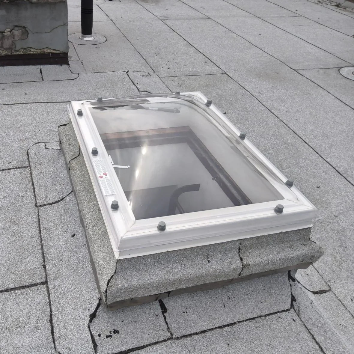 Lichtkoepel – Polycarbonaat – Bolvormig – 40 x 100 – 4-wandig – helder