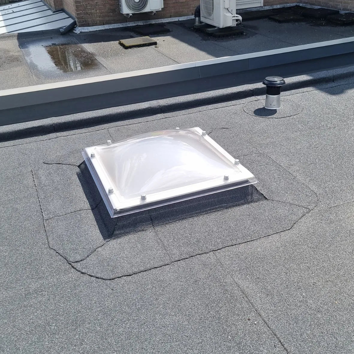 Lichtkoepel bolvormig 120 × 120 cm | polycarbonaat enkelwandig