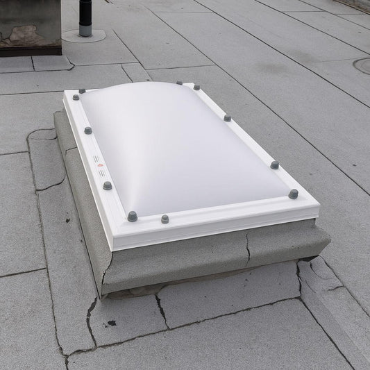 Lichtkoepel – Polycarbonaat – Bolvormig – 40 x 100 – 4-wandig – opaal