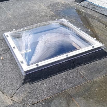 Ronde Lichtkoepel Polycarbonaat Enkelwandig Helder