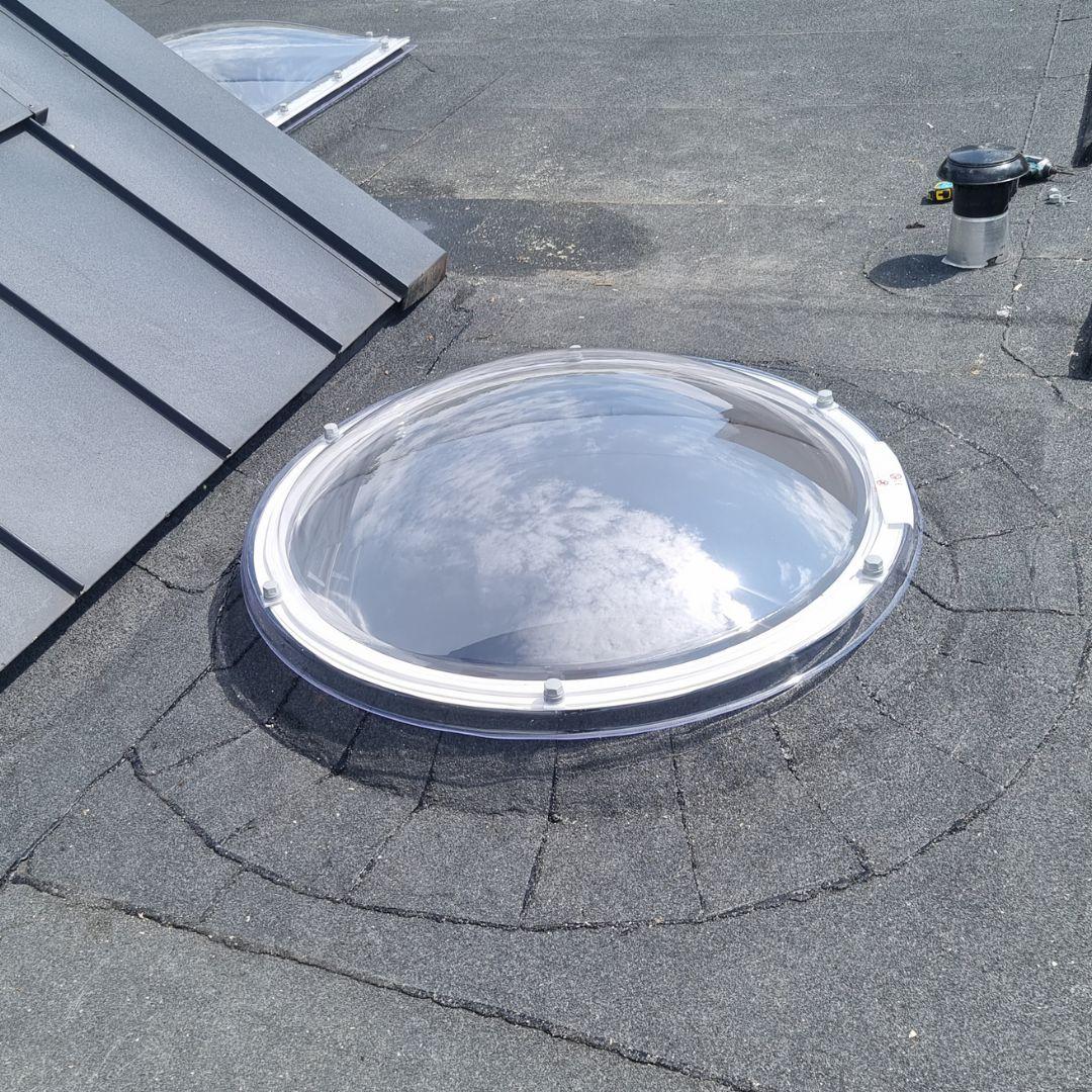 Ronde Lichtkoepel Polycarbonaat Driewandig Helder 2