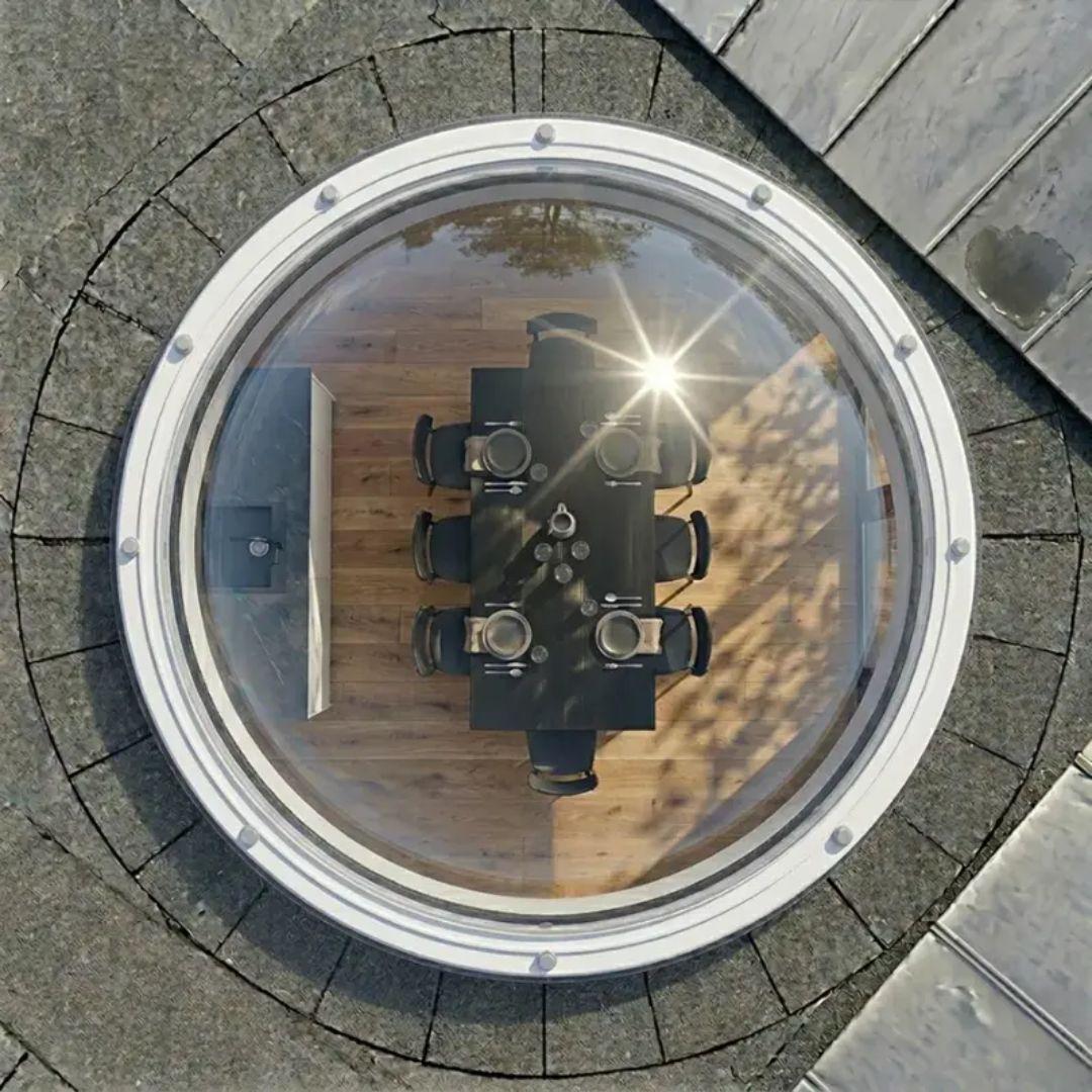 Ronde Lichtkoepel Polycarbonaat Driewandig Helder 4