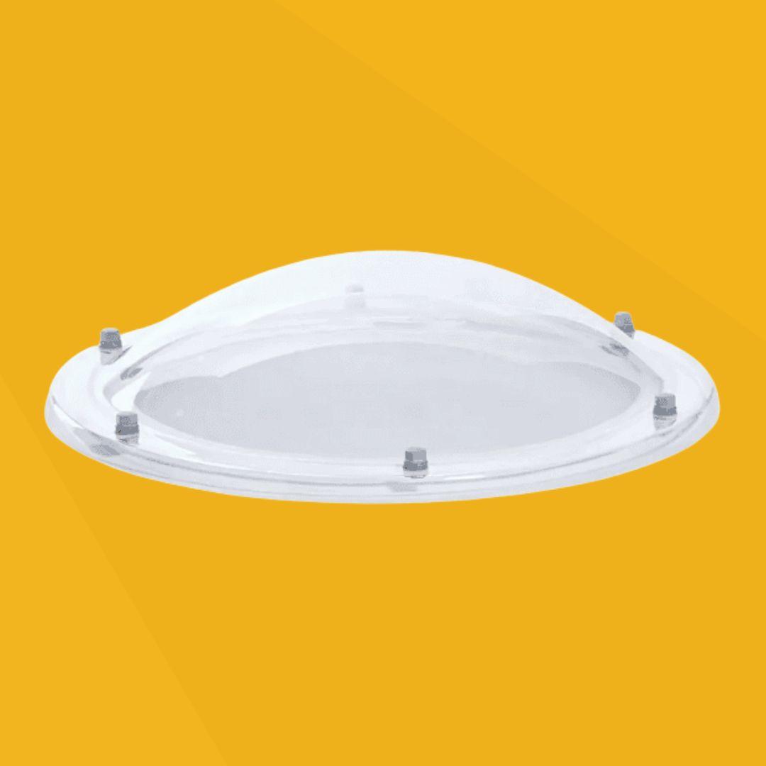 Ronde Lichtkoepel Polycarbonaat Driewandig Helder 5