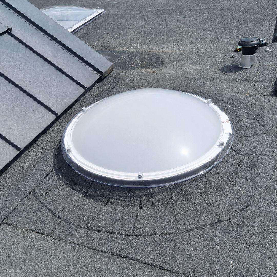 Ronde Lichtkoepel Polycarbonaat Vierwandig Opaal 2