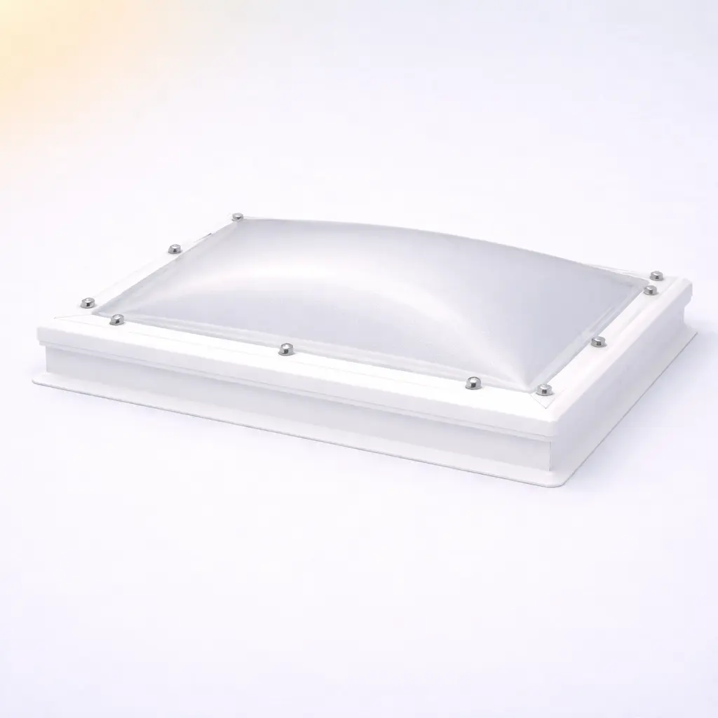 Lichtkoepel Polycarbonaat Bolvormig Vierwandig Helder