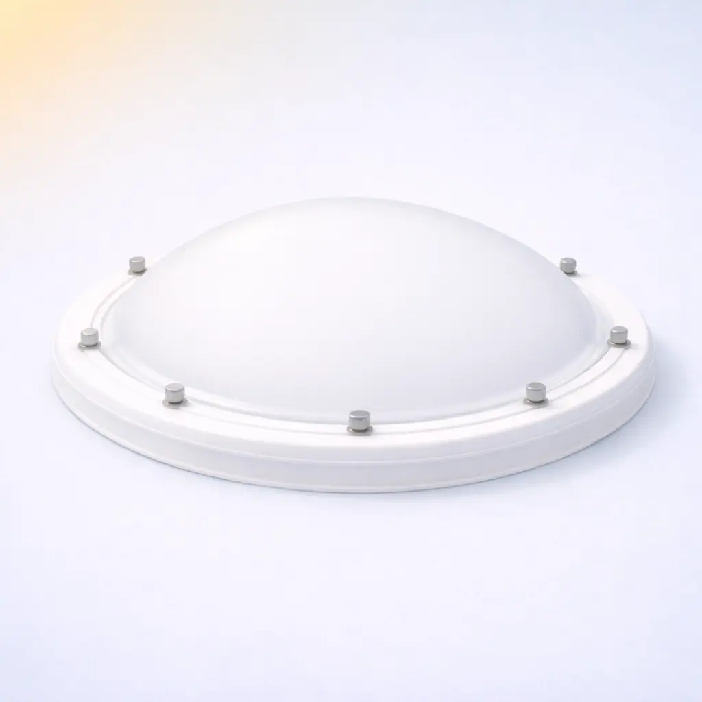 Ronde Lichtkoepel Polycarbonaat Driewandig Opaal 4