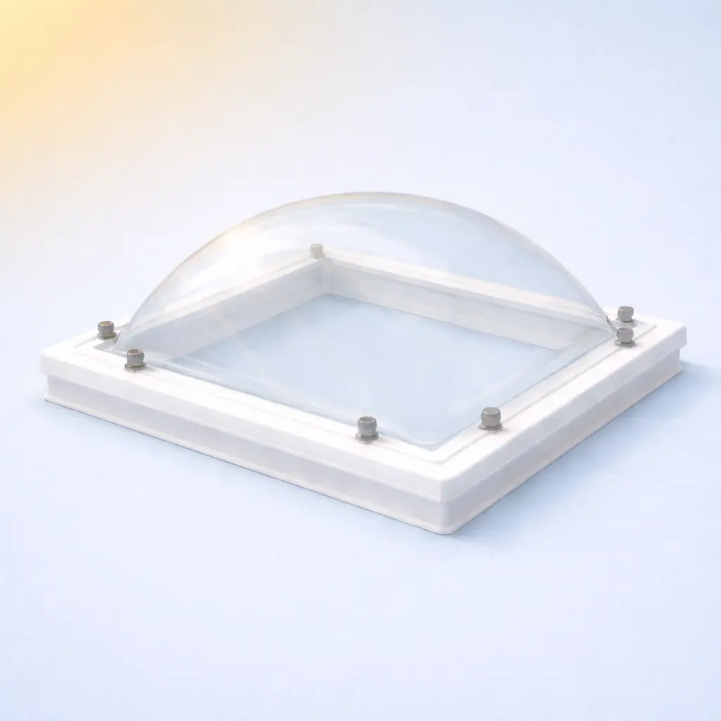 Lichtkoepel Acrylaat Bolvormig Dubbelwandig Helder