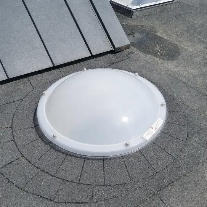 Ronde Lichtkoepel Acrylaat ISO Zeswandig Opaal
