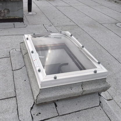 Lichtkoepel – Polycarbonaat – Bolvormig – 30 x 80 – 4-wandig – helder