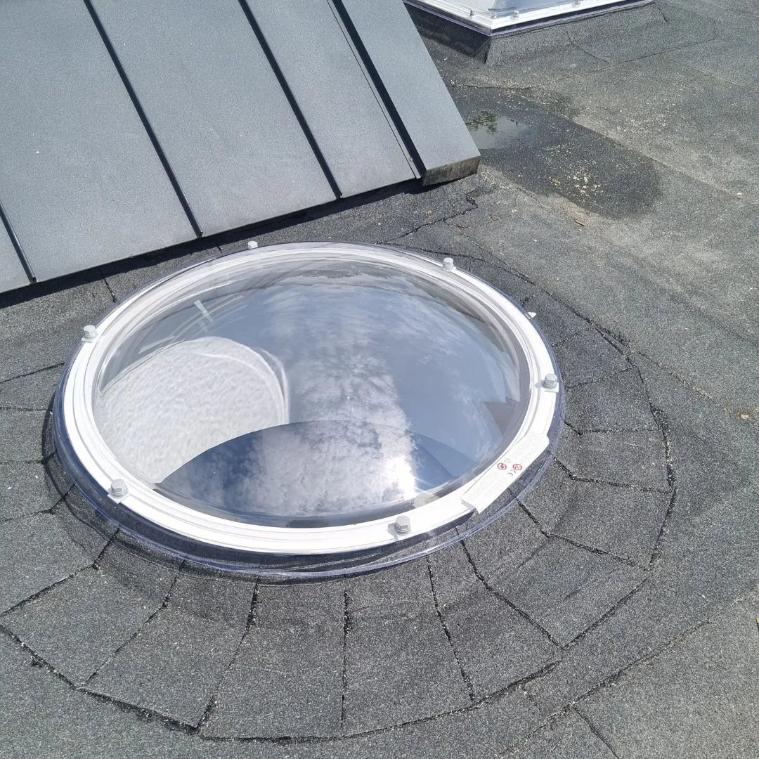Lichtkoepel rond Ø160 cm | polycarbonaat driewandig