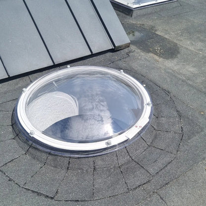 Lichtkoepel rond Ø60 cm | acrylaat vierwandig