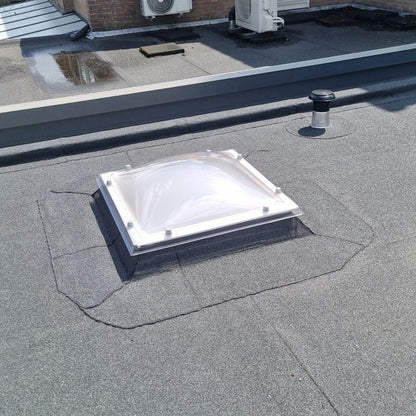 Lichtkoepel – Polycarbonaat – Bolvormig – 50 x 50 – 2-wandig – Opaal (extra)