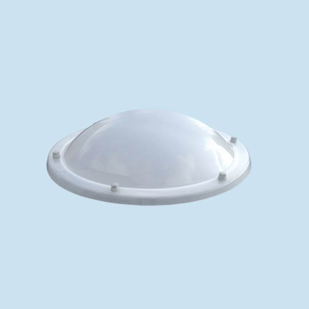 Lichtkoepel rond Ø130 cm | polycarbonaat enkelwandig