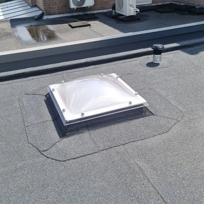 Lichtkoepel bolvormig 40 × 40 cm | polycarbonaat driewandig