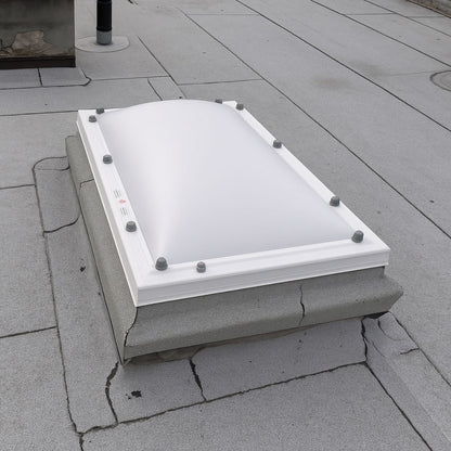 Lichtkoepel – Polycarbonaat – Bolvormig – 80 x 160 – 4-wandig – opaal