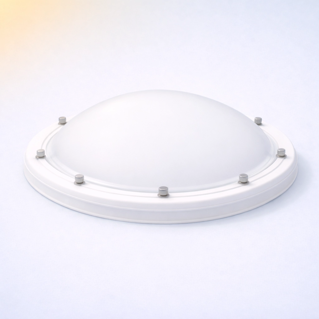 Ronde Lichtkoepel Acrylaat Driewandig Opaal